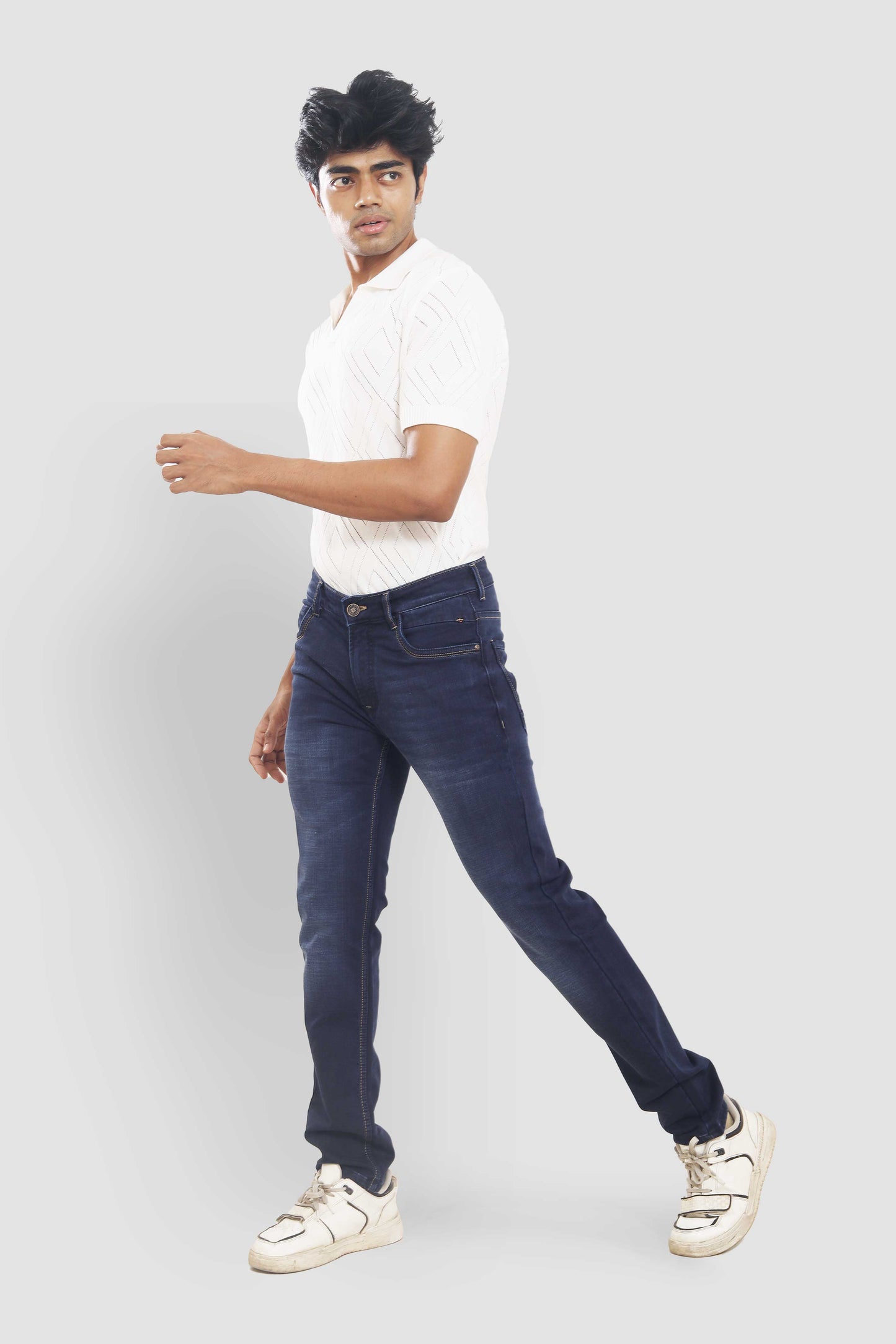 Men’s Classic Dark Wash Denim Jeans DX32D205 PJD-205 5506