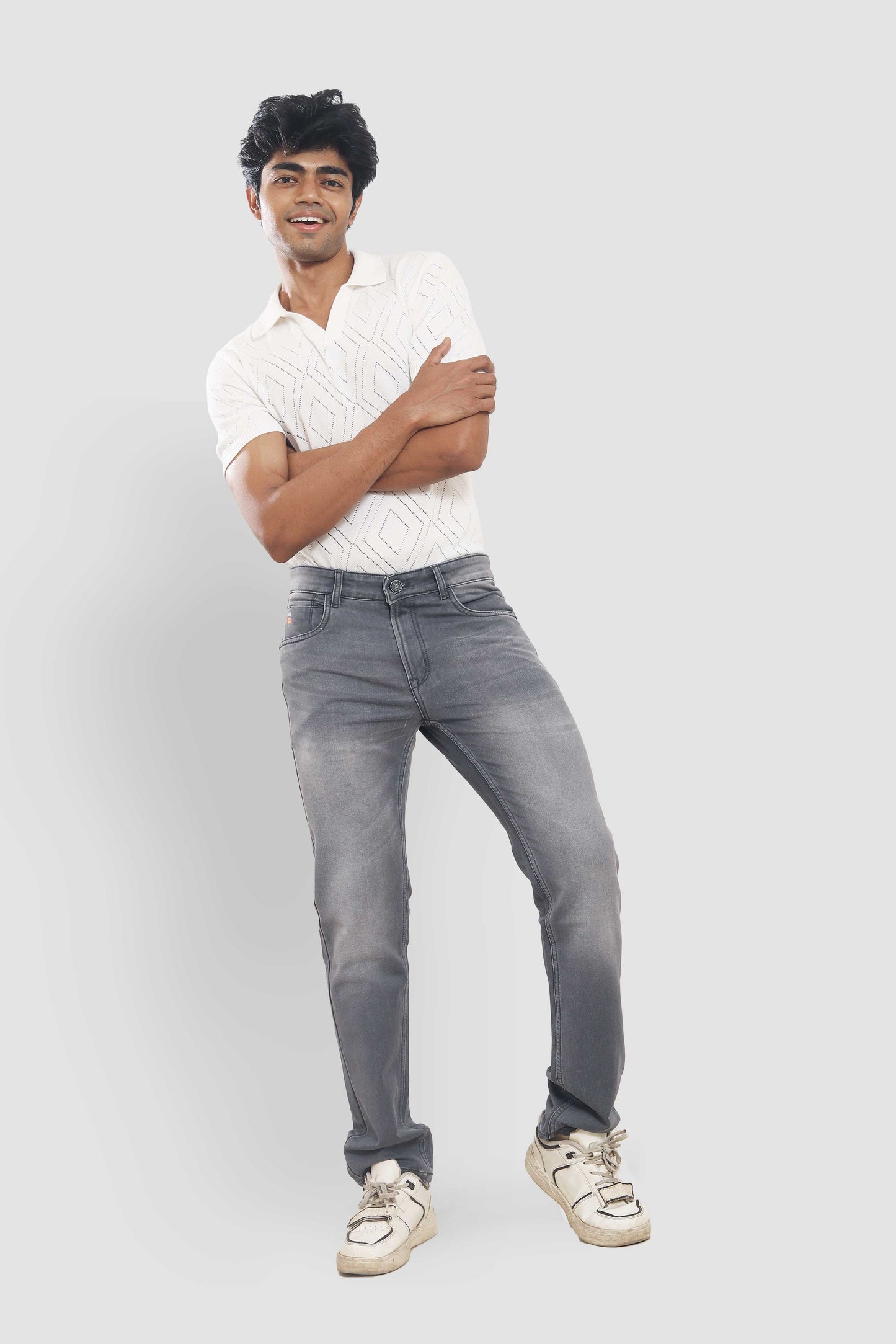 Light Grey Slim Fit Jeans 1632D199 PJD-199 5545