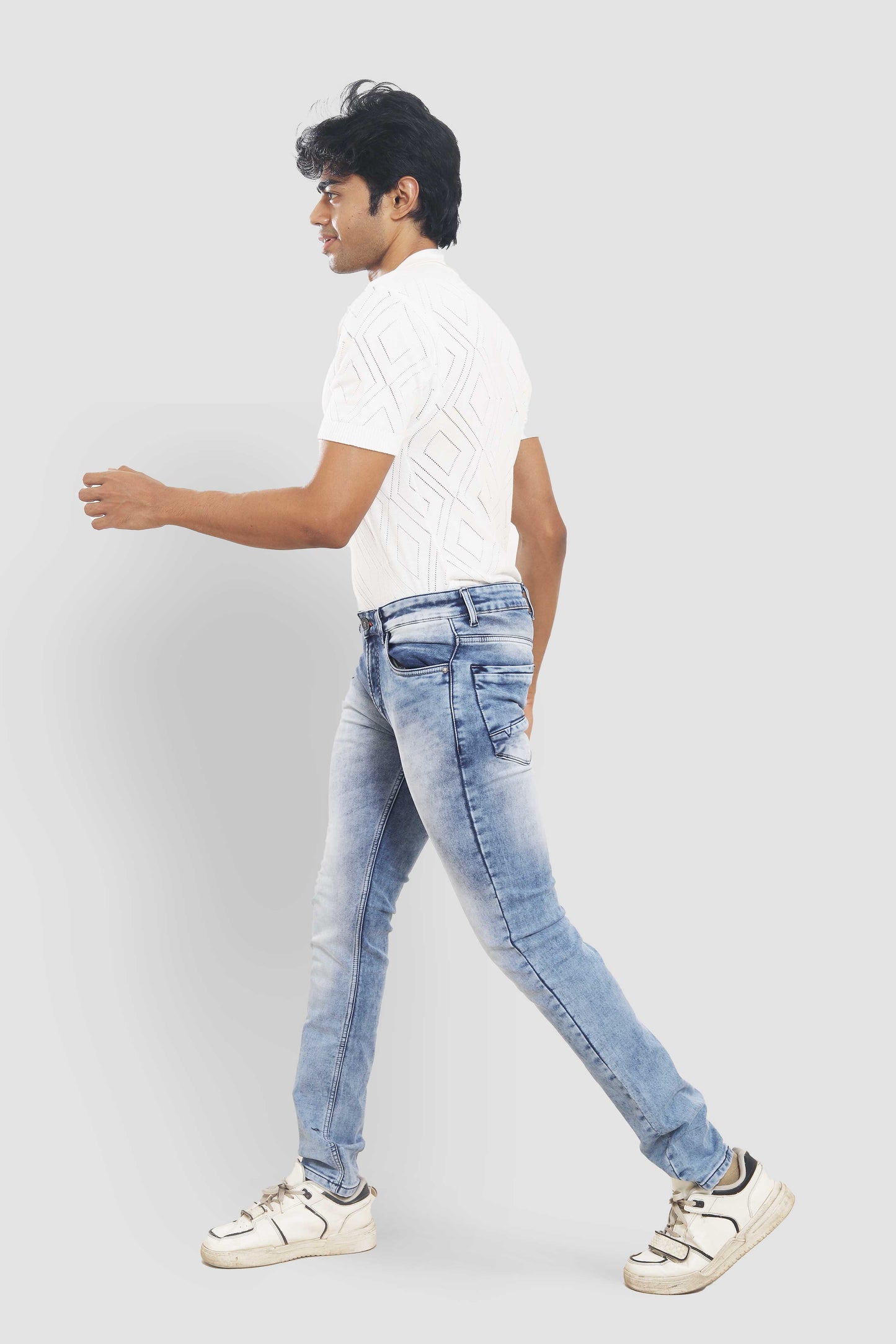 Light Blue Washed Slim Fit Jeans 2630D196 PJD-196 5566