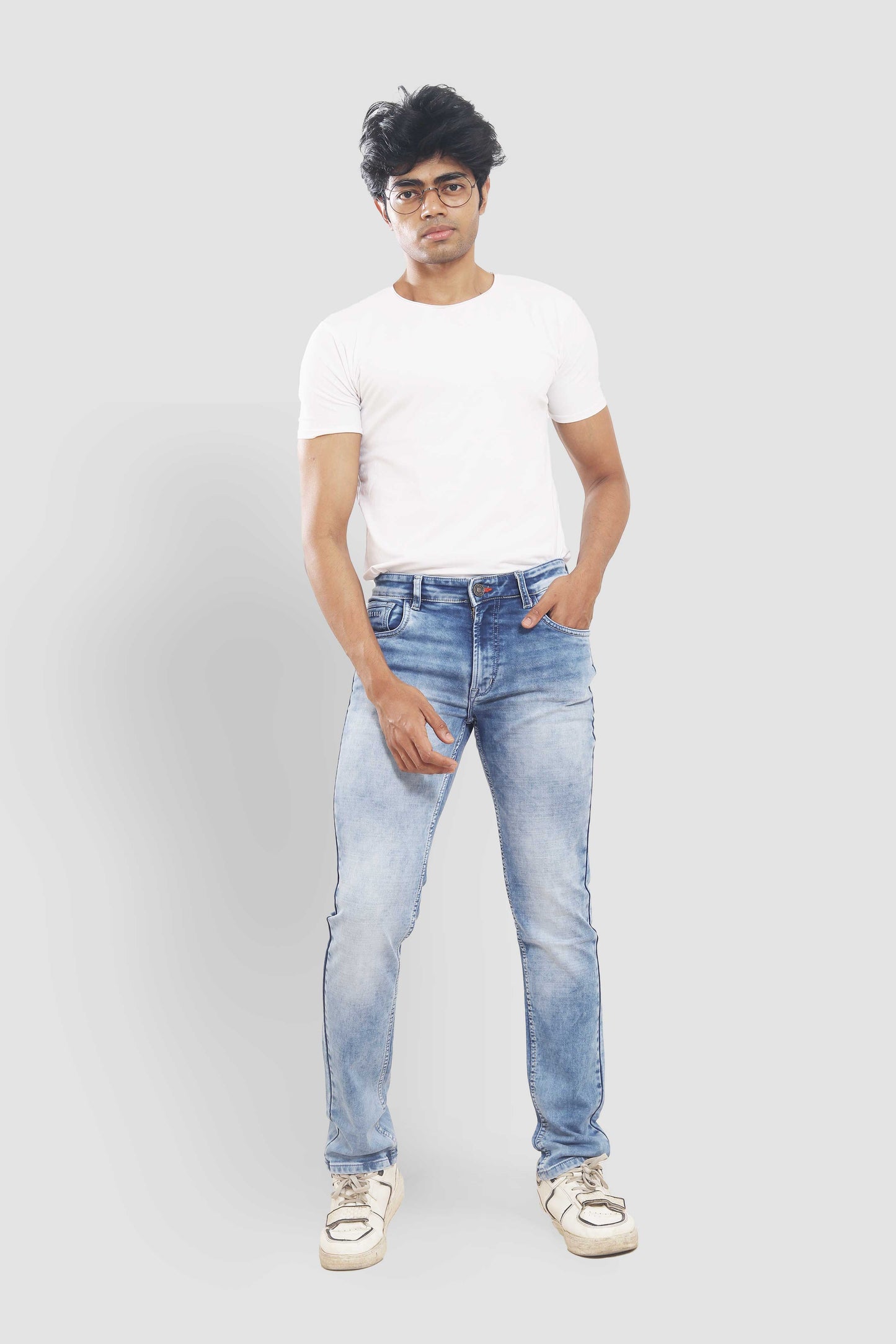 Light Blue Faded Slim Fit Jeans 2532D198 PJD-198 5574