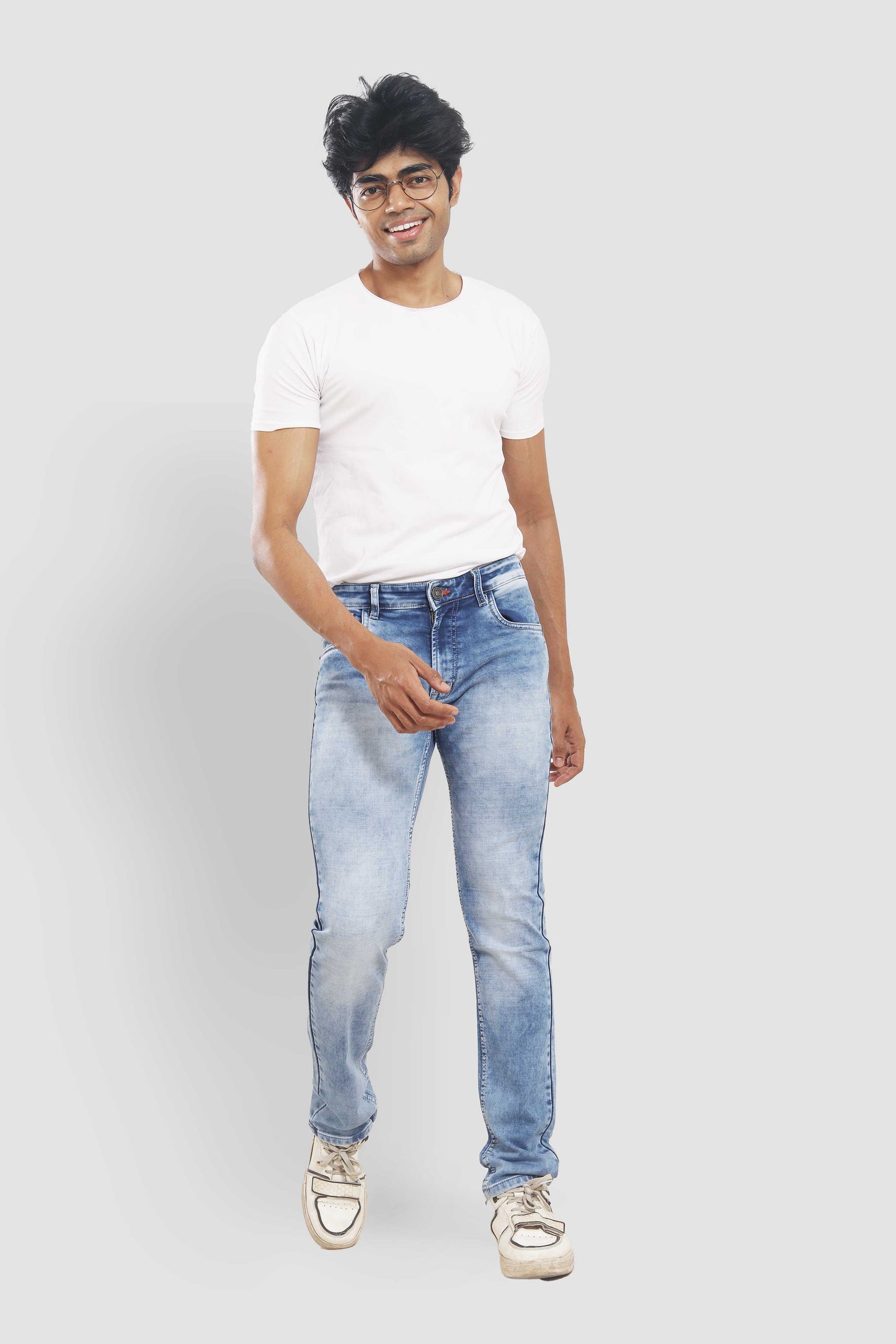 Light Blue Faded Slim Fit Jeans 2532D198 PJD-198 5574