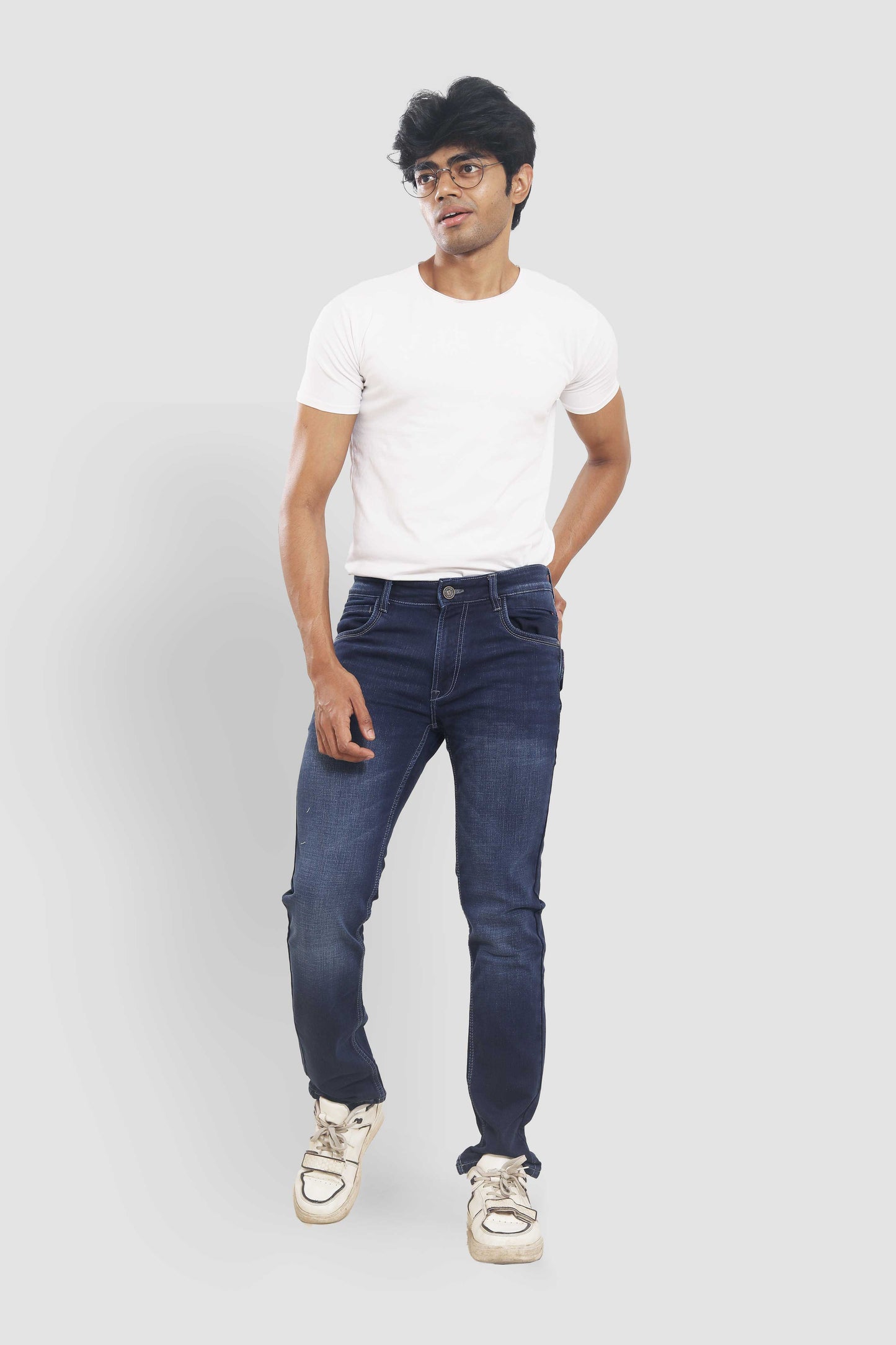 Dark Blue Washed Slim Fit Jeans 2532D206 PJD-206 5595