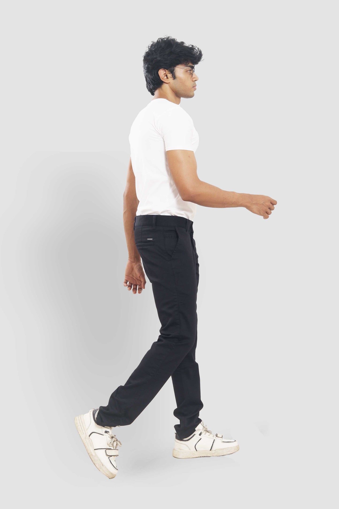 Black Slim Fit Trousers 0132B503 PB-503 5645