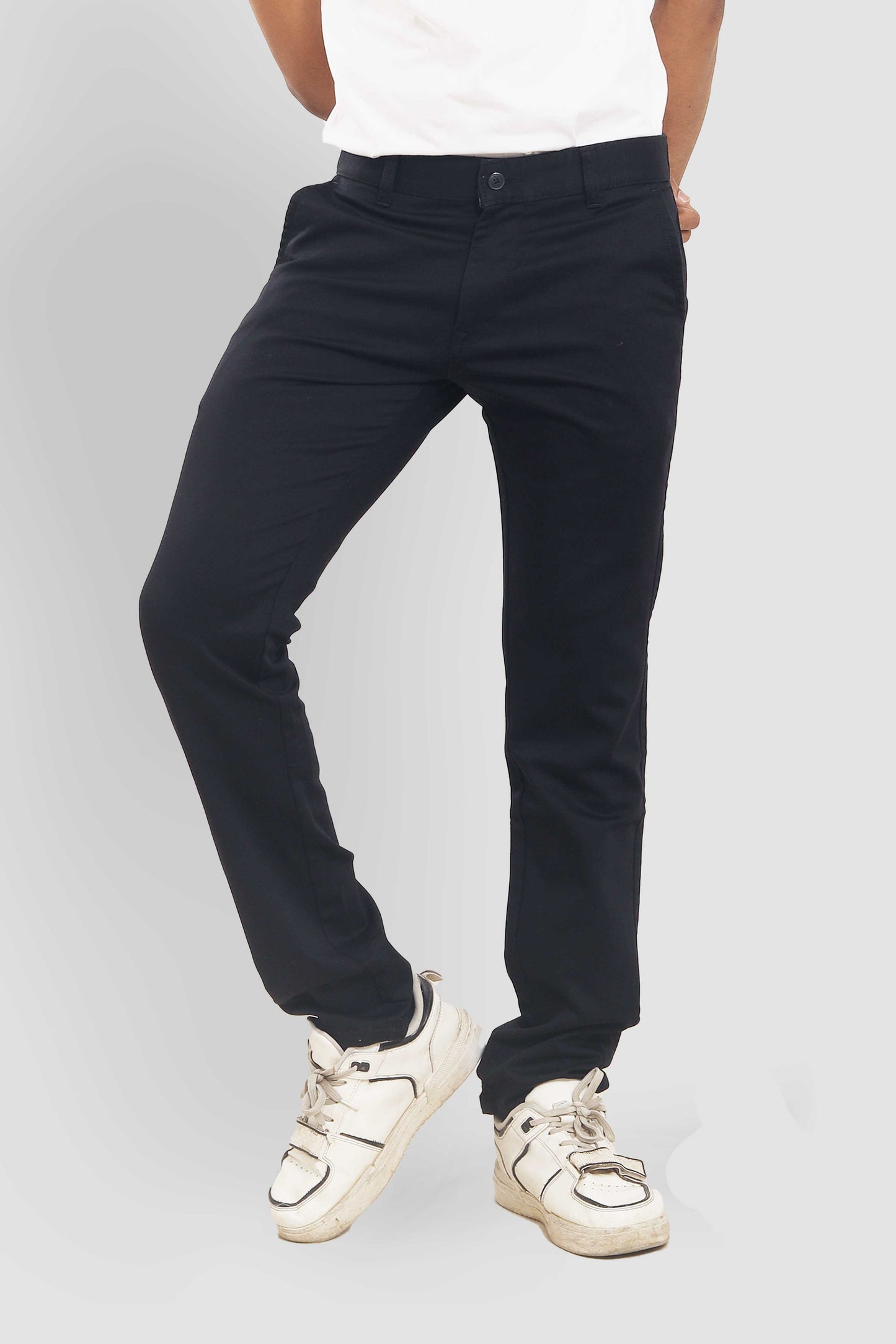 Black Slim Fit Trousers 0132B503 PB-503 5645