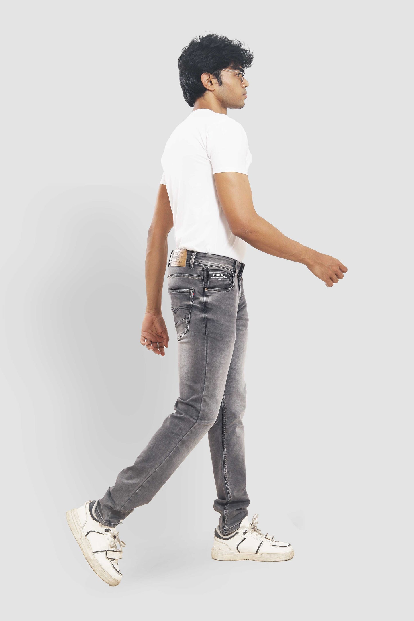 Grey Washed Slim Fit Jeans DX32D193 PJD-193 5681