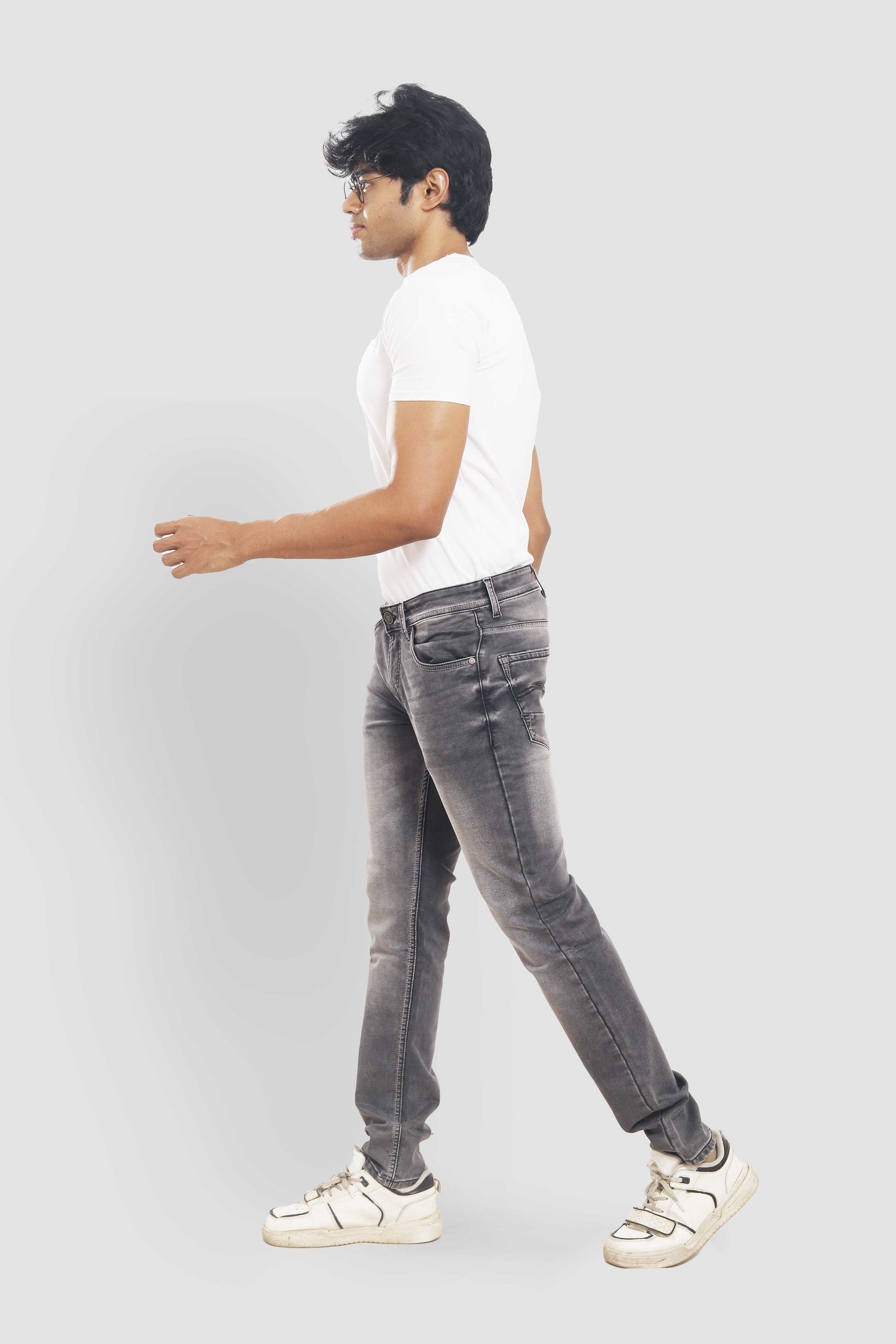 Grey Washed Slim Fit Jeans DX32D193 PJD-193 5681