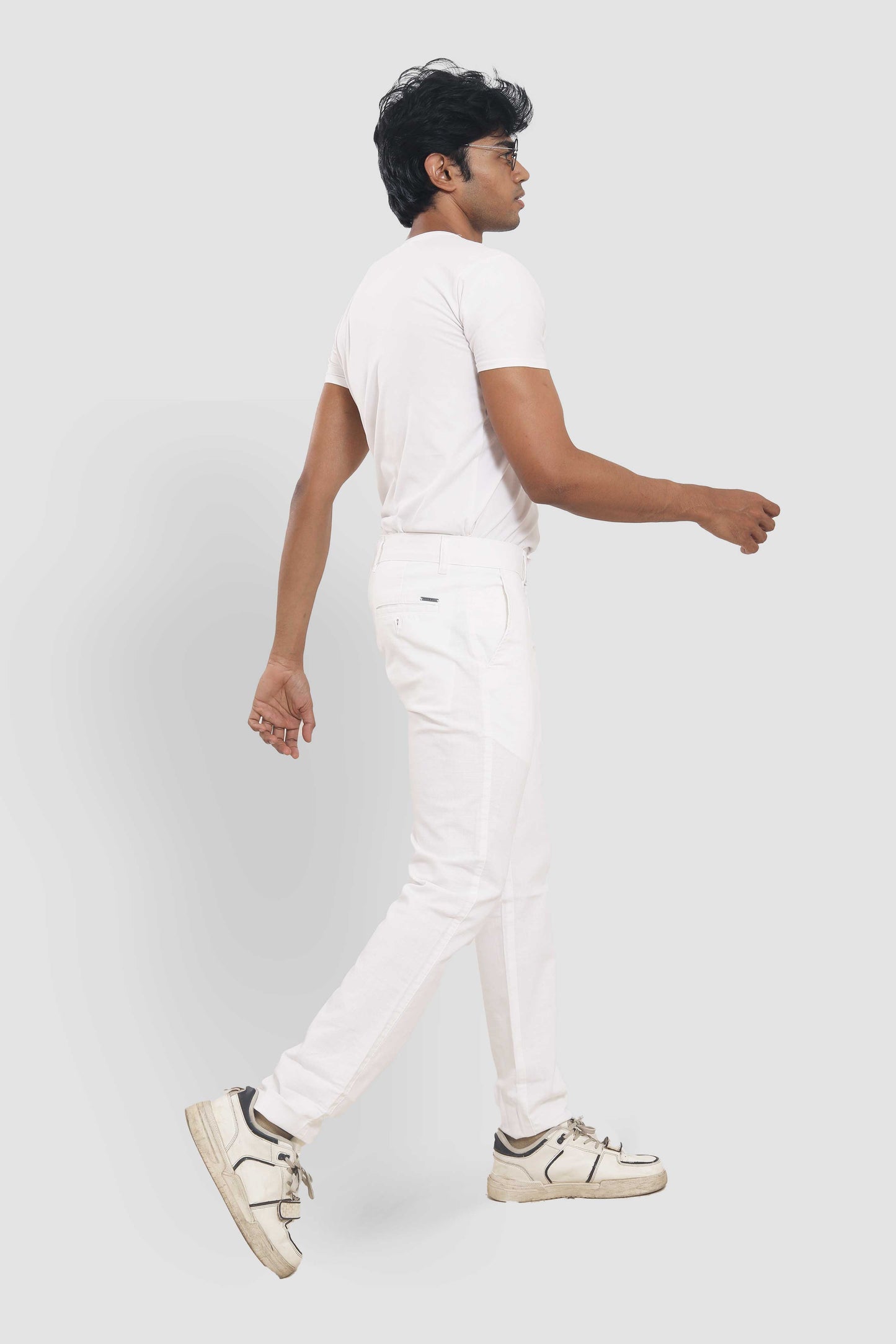 White Slim Fit Trousers 2432B458 PB-458 5726