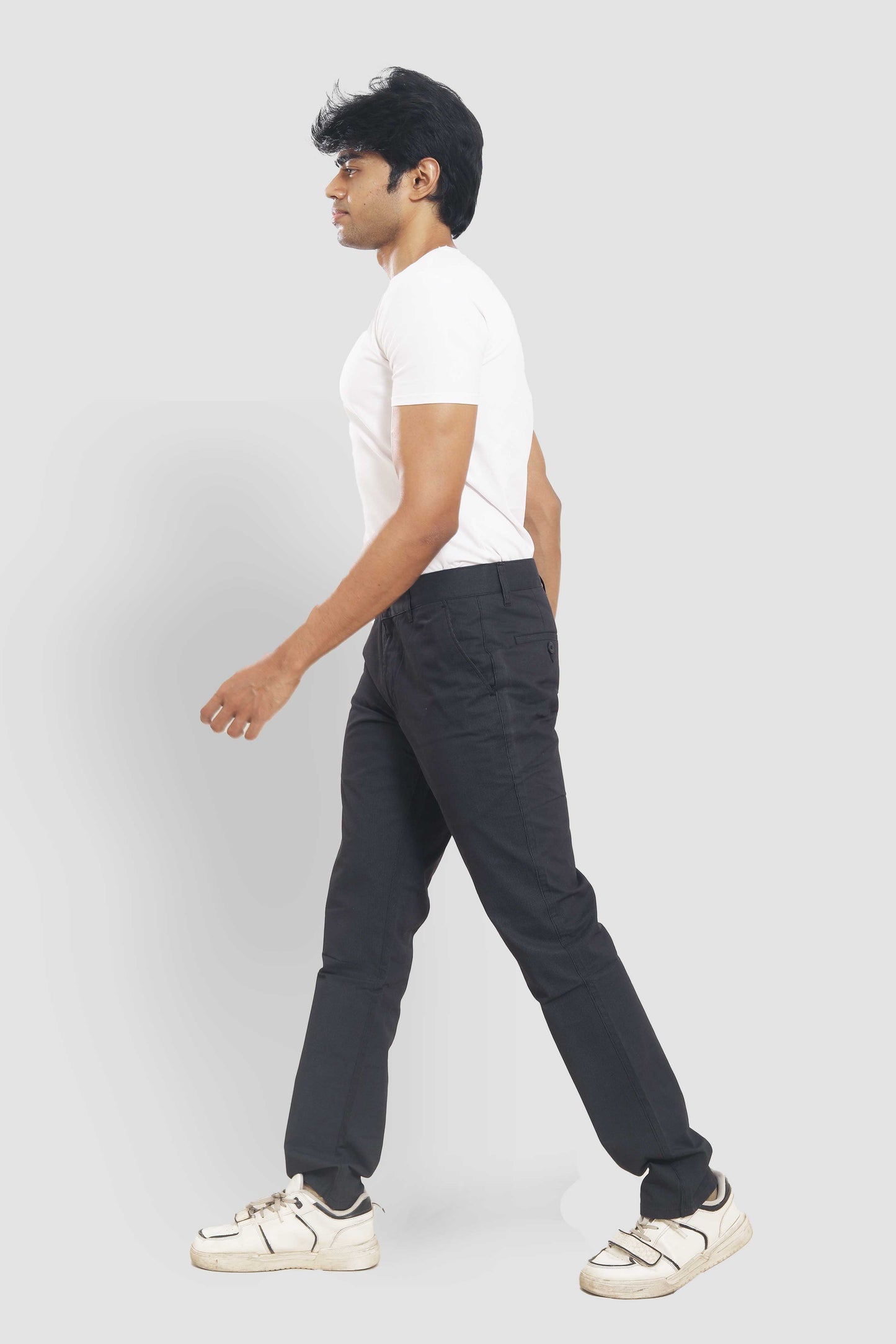 Charcoal Black Slim Fit Trousers 0132B468 PB-468 5743