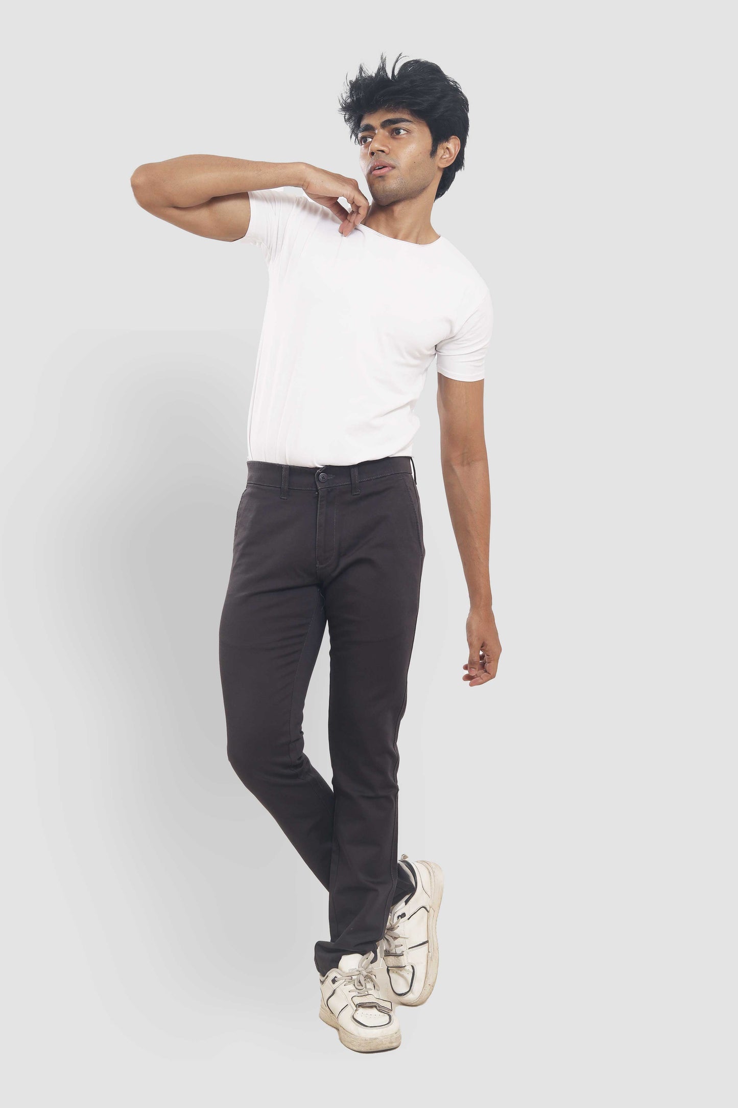 Dark Grey Casual Pants 01632B320 PB-320 5808