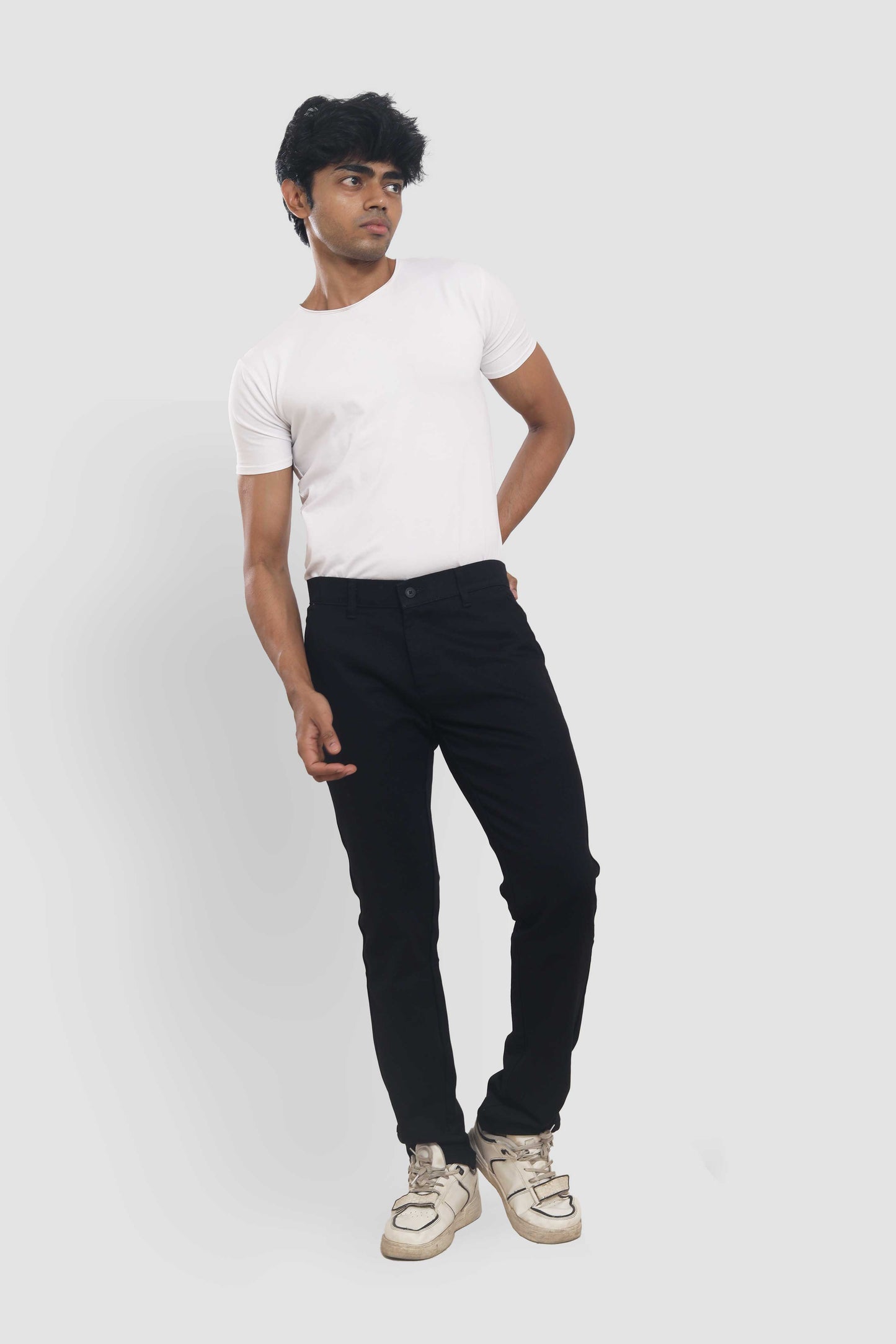Men's Black Slim Fit Trousers 50732001 PB-507 5969