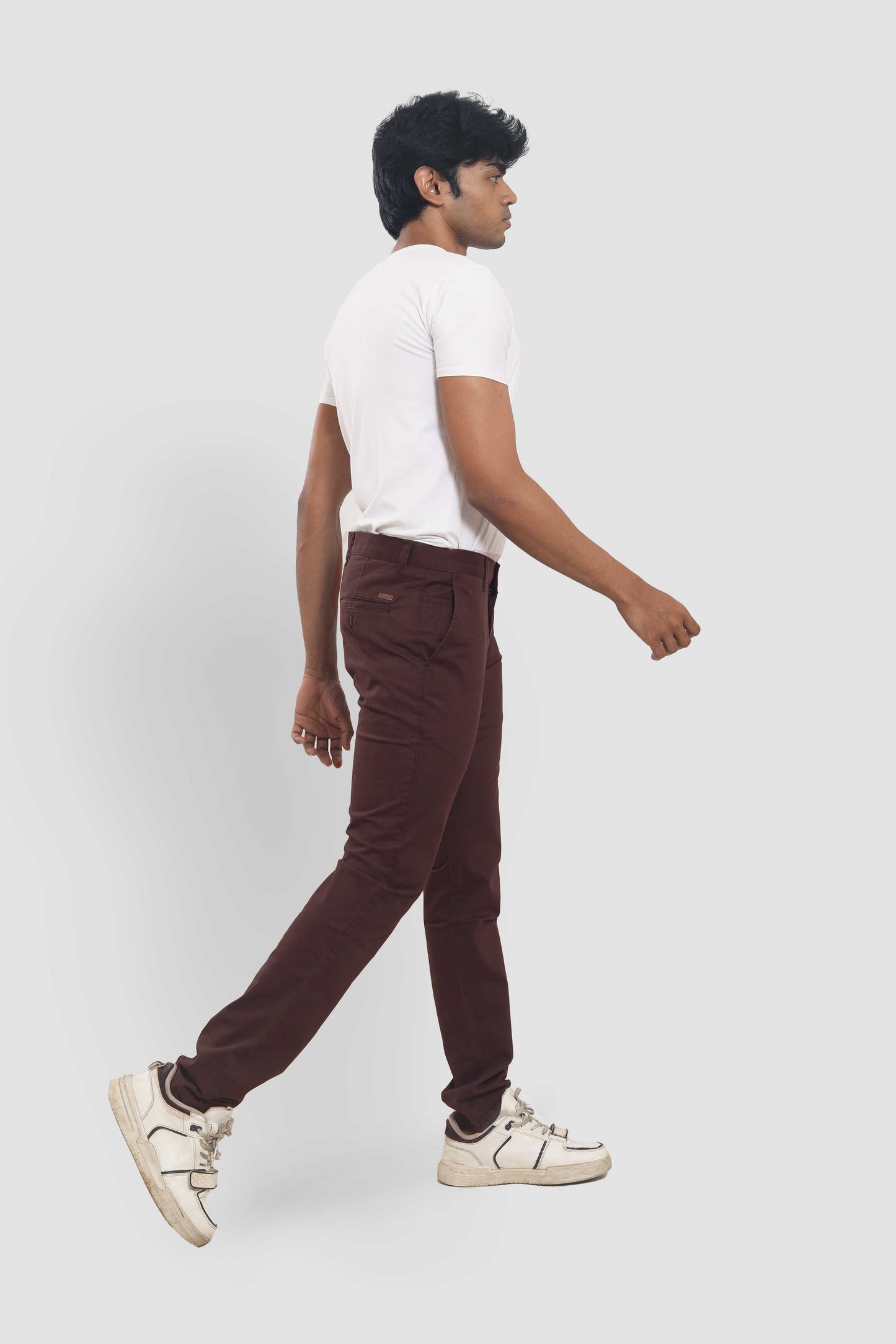 Men's Brown Slim Fit Trousers 2032B487 PB-487 5978