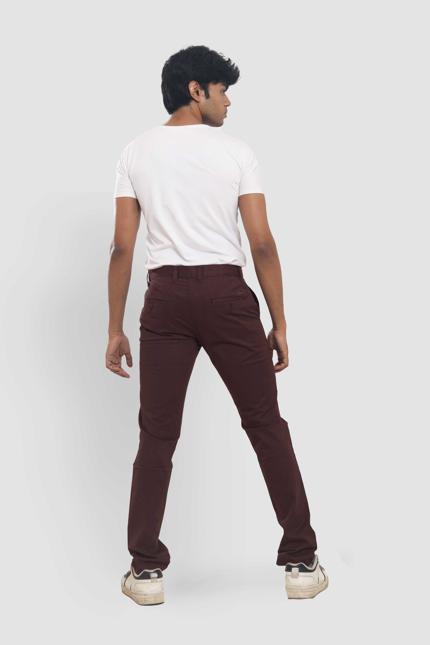 Men's Brown Slim Fit Trousers 2032B487 PB-487 5978