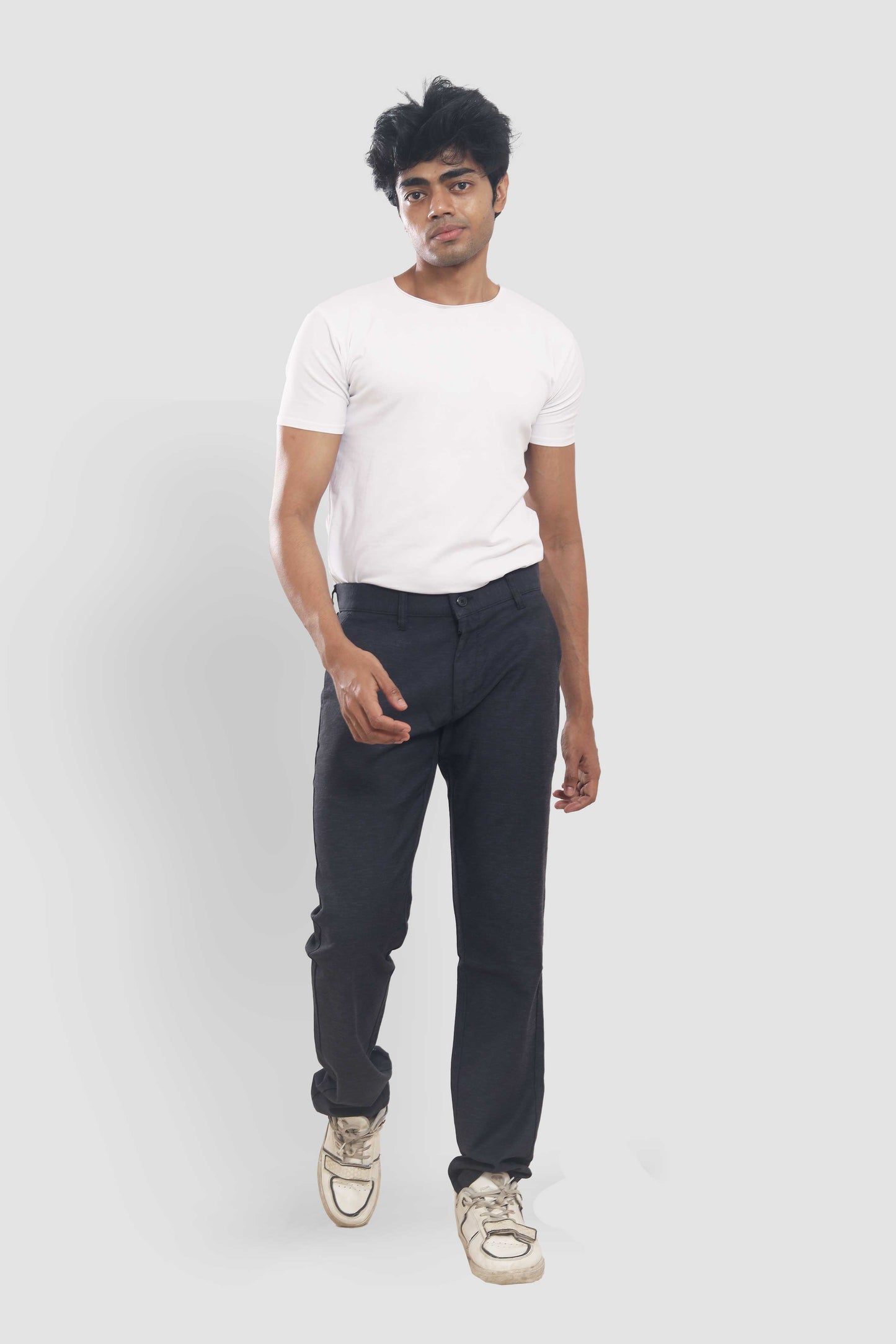 Men's Charcoal Black Fit Trousers 50832001 PB-508 5987