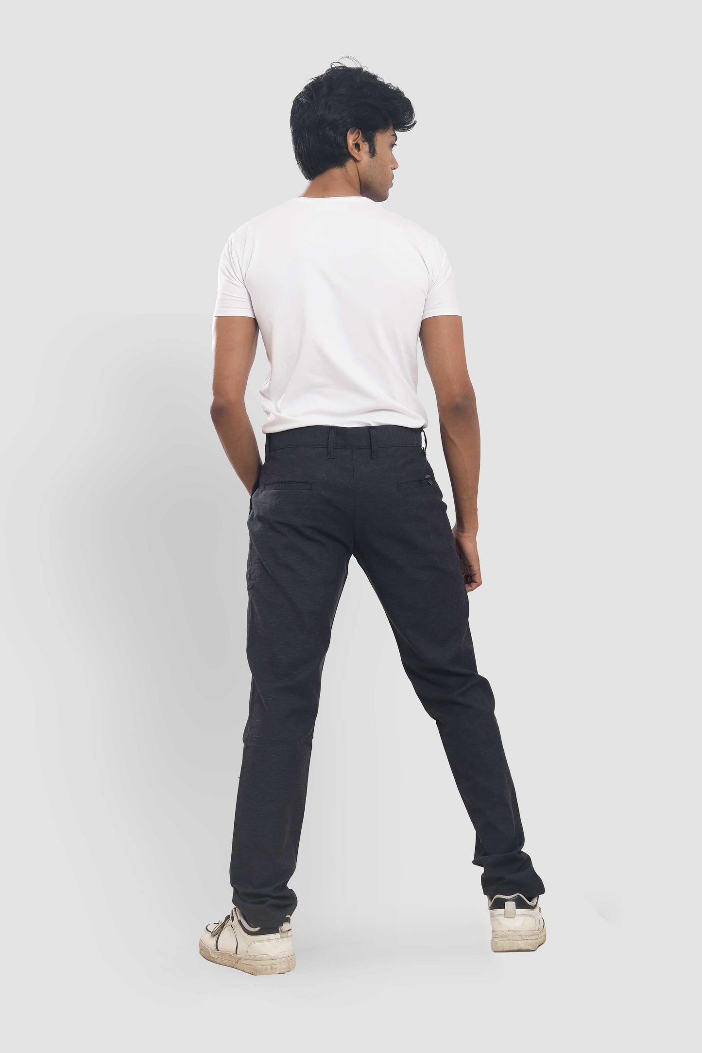Men's Charcoal Black Fit Trousers 50832001 PB-508 5987