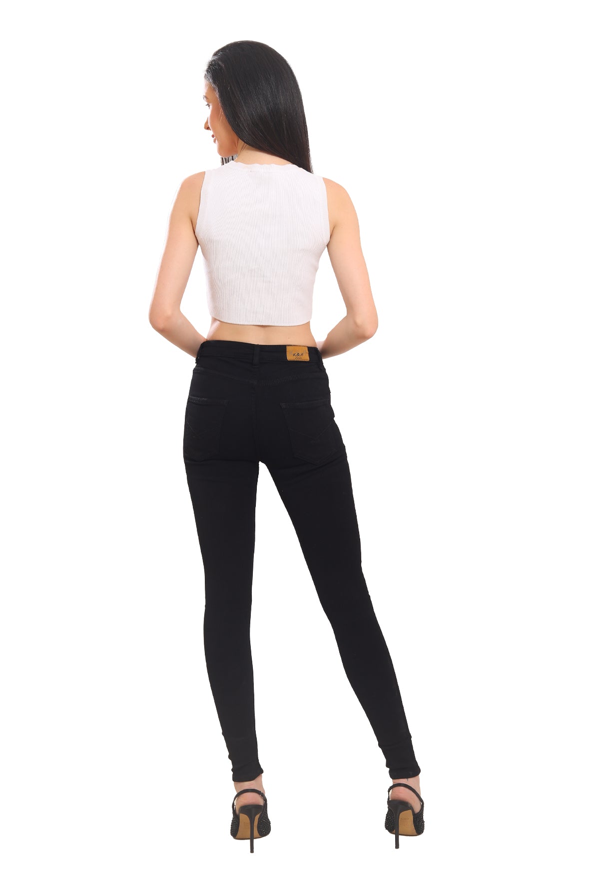 Women’s Black High-Rise Skinny Jeans
