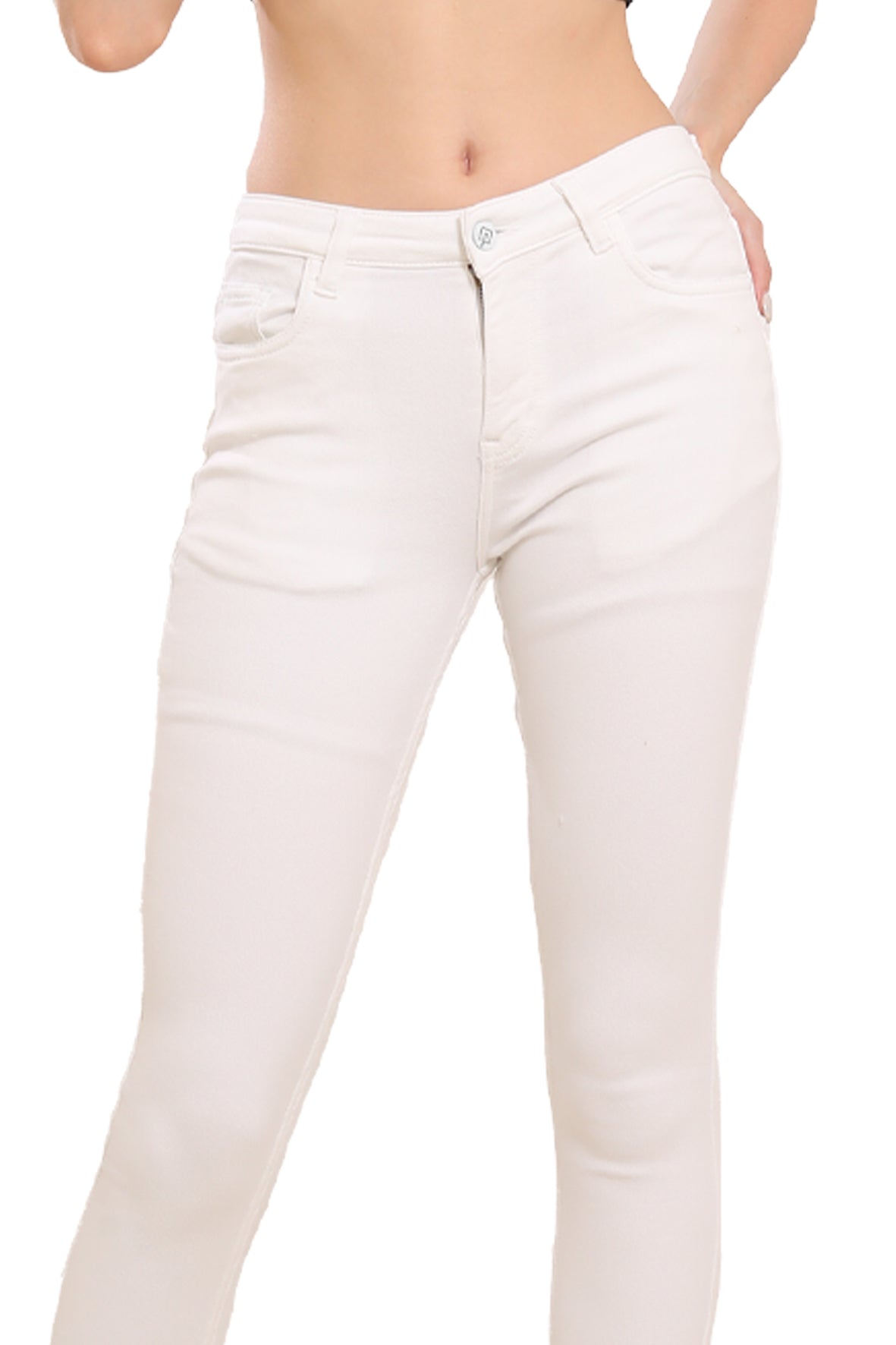 Women’s White High-Rise Skinny Jeans