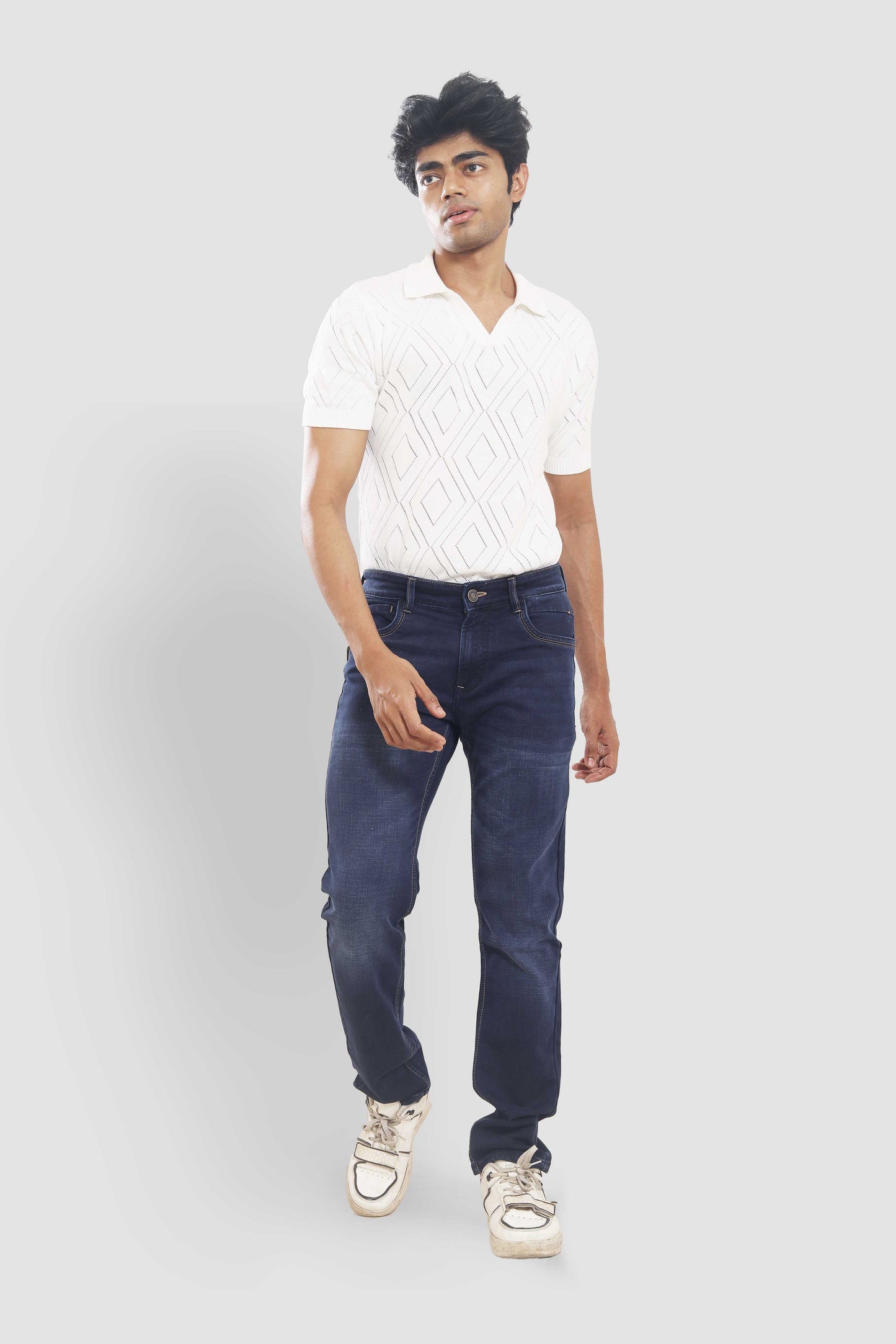 Men’s Classic Dark Wash Denim Jeans DX32D205 PJD-205 5506