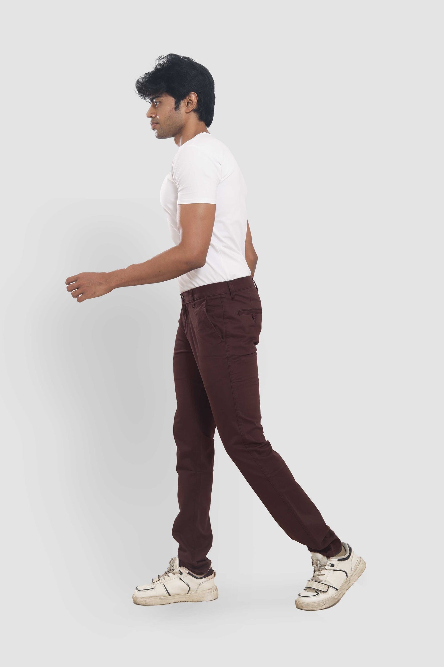 Men's Brown Slim Fit Trousers 2032B487 PB-487 5978